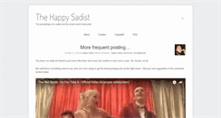 Desktop Screenshot of happysadist.com