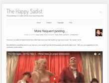 Tablet Screenshot of happysadist.com